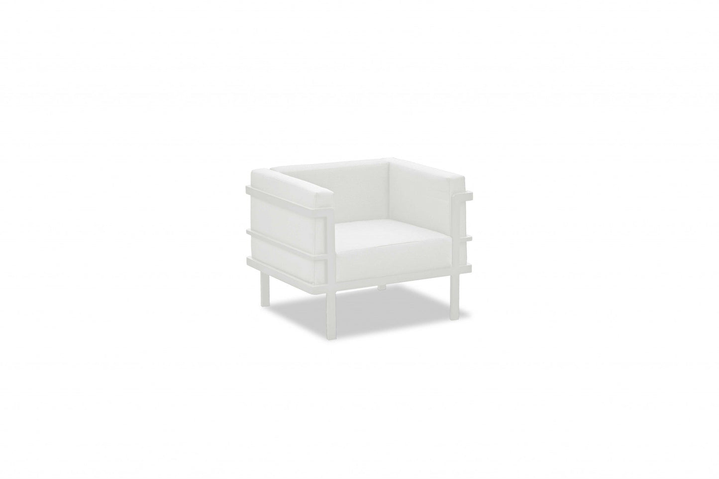 HomeRoots 58 x 27 x 28 white Aluminum Coffee Table