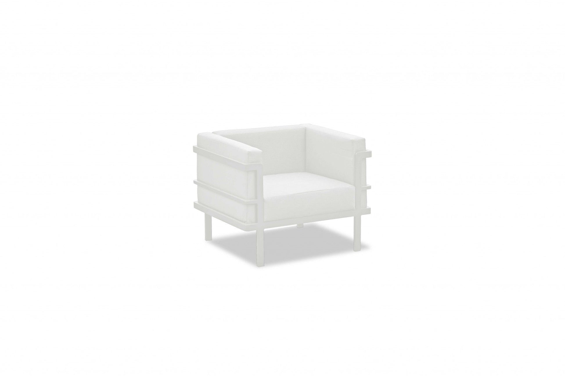 HomeRoots 58 x 27 x 28 white Aluminum Coffee Table