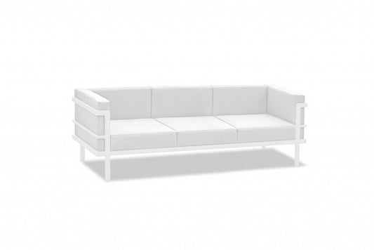 HomeRoots 58 x 27 x 28 white Aluminum Coffee Table