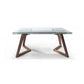 HomeRoots 59" x 59" x 30" Glass Dining Table In Gray Finish