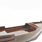 HomeRoots 5.5" x 27" x 8.5" Dhow Boat Sushi Tray With Natural Wood Finish