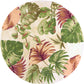 HomeRoots 6' Beige Hand Tufted Tropical Plant Round Indoor Area Rug