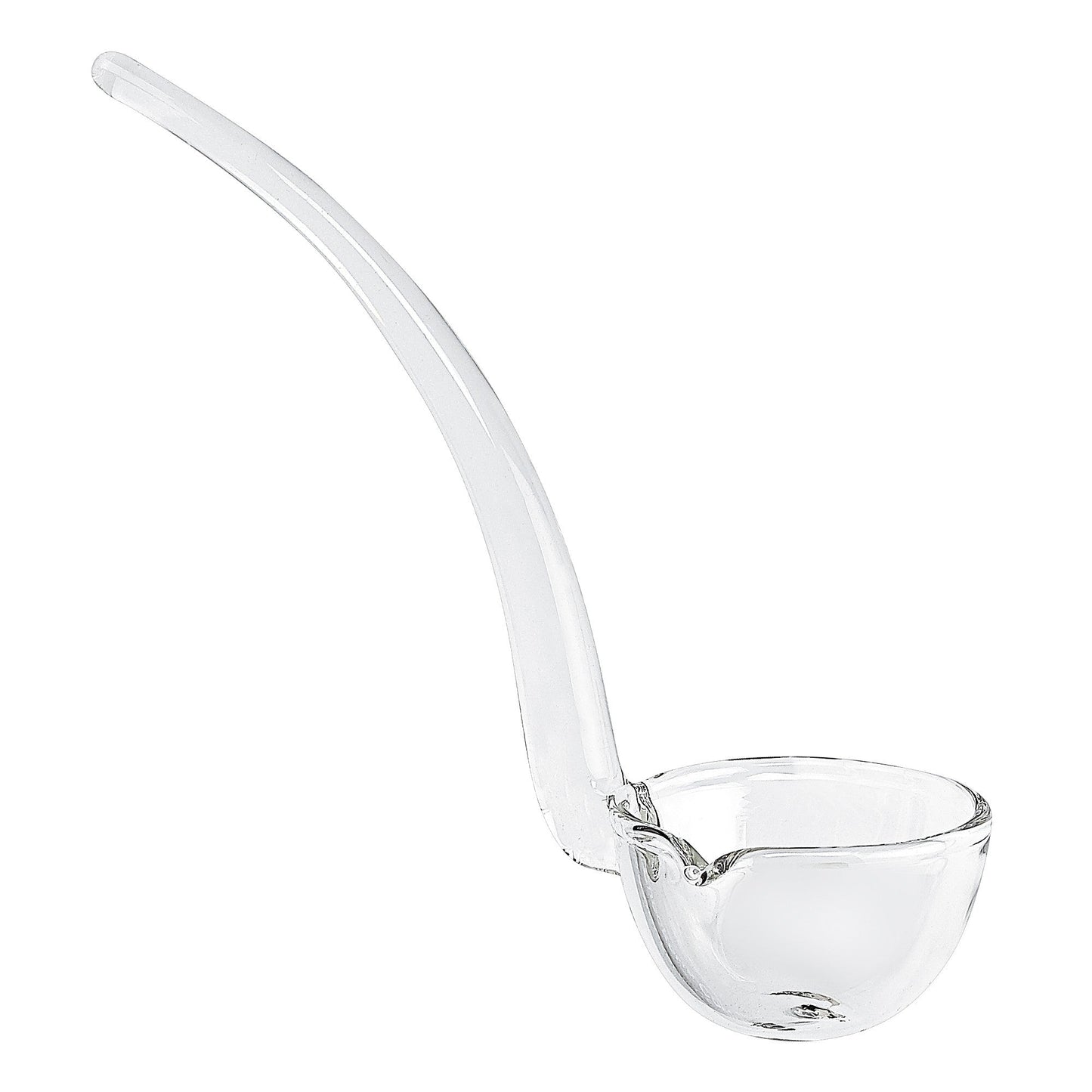 HomeRoots 6" Mouth Blown Crystal Gravy Dressing or Sauce Ladle