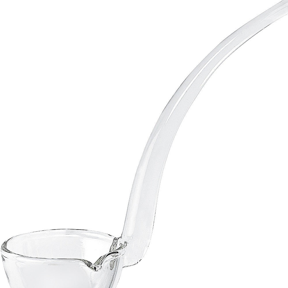 HomeRoots 6" Mouth Blown Crystal Gravy Dressing or Sauce Ladle