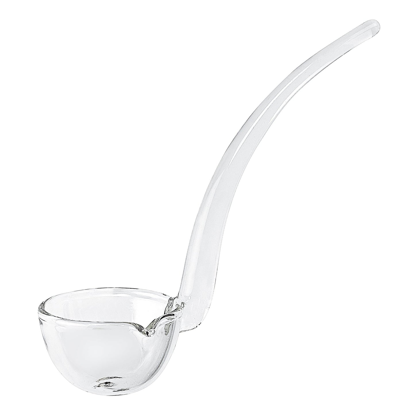 HomeRoots 6" Mouth Blown Crystal Gravy Dressing or Sauce Ladle