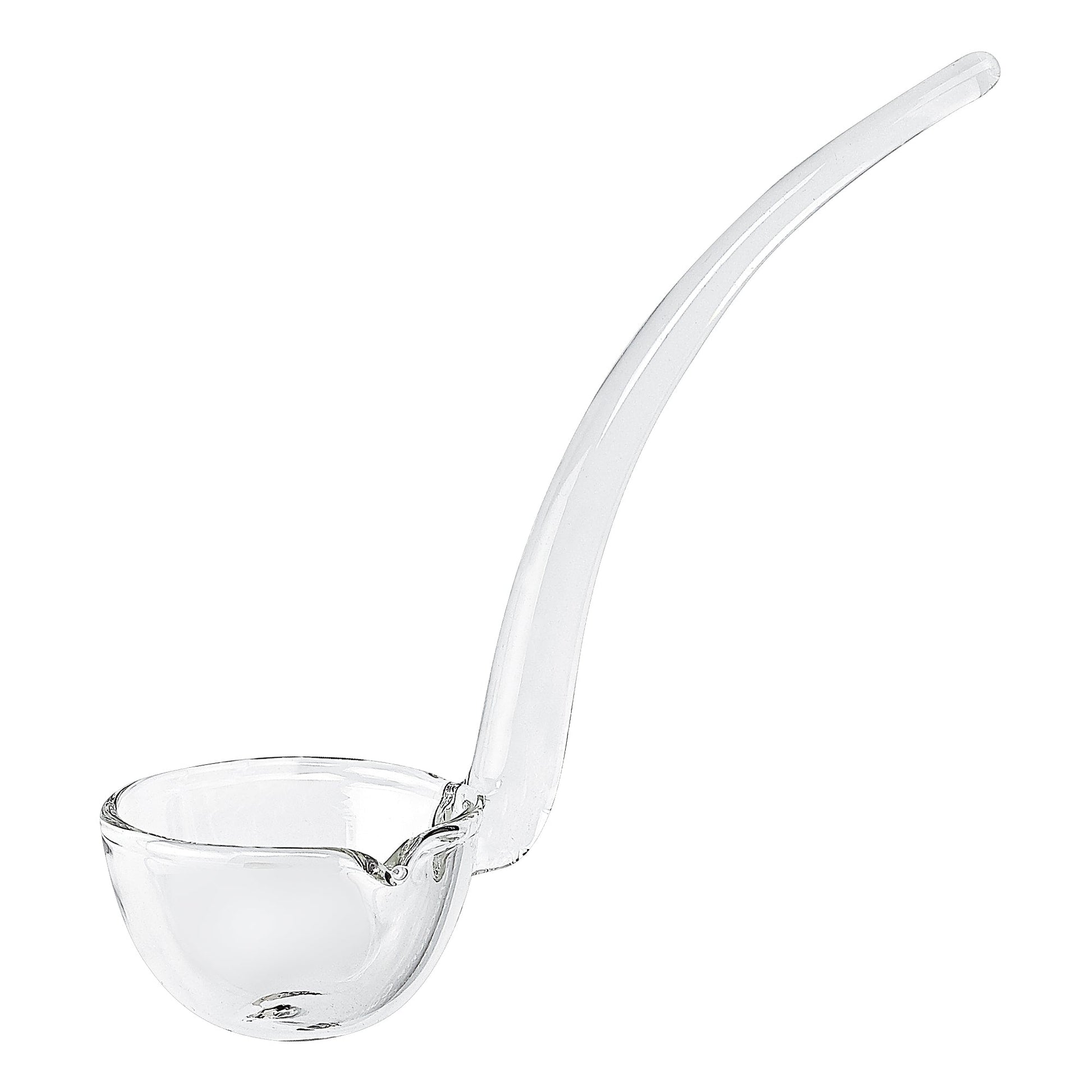 HomeRoots 6" Mouth Blown Crystal Gravy Dressing or Sauce Ladle
