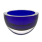 HomeRoots 6-Mouth Blown European Made Lead Free Cobalt Blue Crystal Bowl