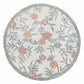 HomeRoots 6' Round Gray Floral Traditional Area Rug