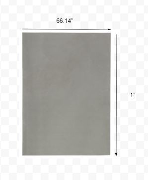 HomeRoots 6' Round Grey Premier Rug Pad