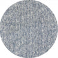 HomeRoots 6' Round Slate Heather Plain Indoor Area Rug