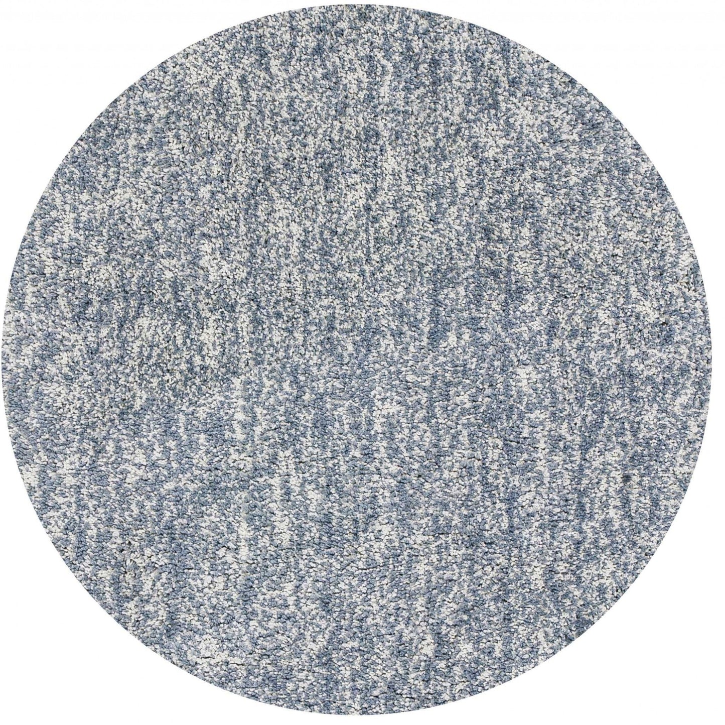 HomeRoots 6' Round Slate Heather Plain Indoor Area Rug