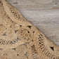 HomeRoots 6' Tan Floral Rings Jute Area Rug