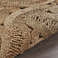HomeRoots 6' Tan Floral Rings Jute Area Rug