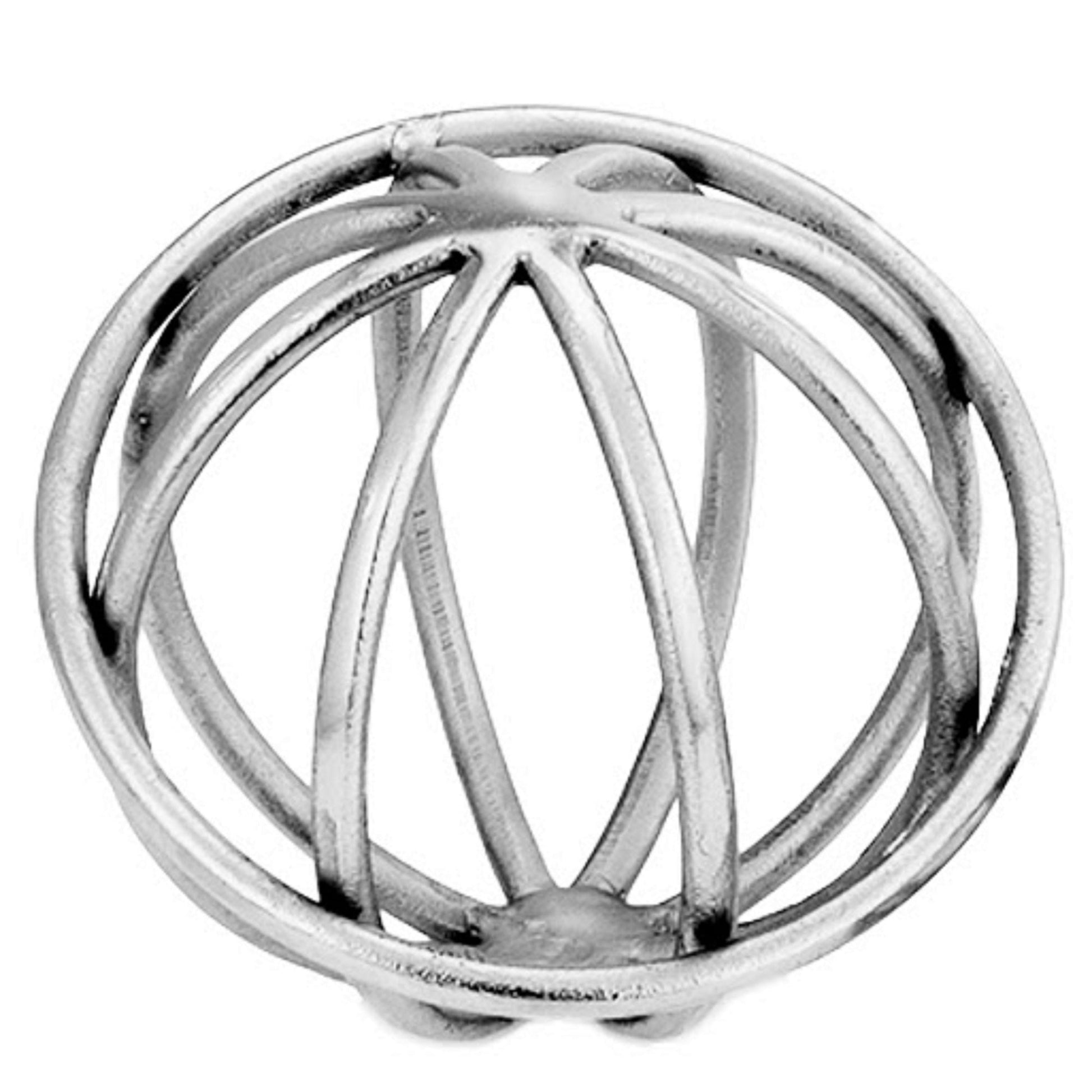 HomeRoots 6' X 6' X 5' Silver Aluminum Small Sphere
