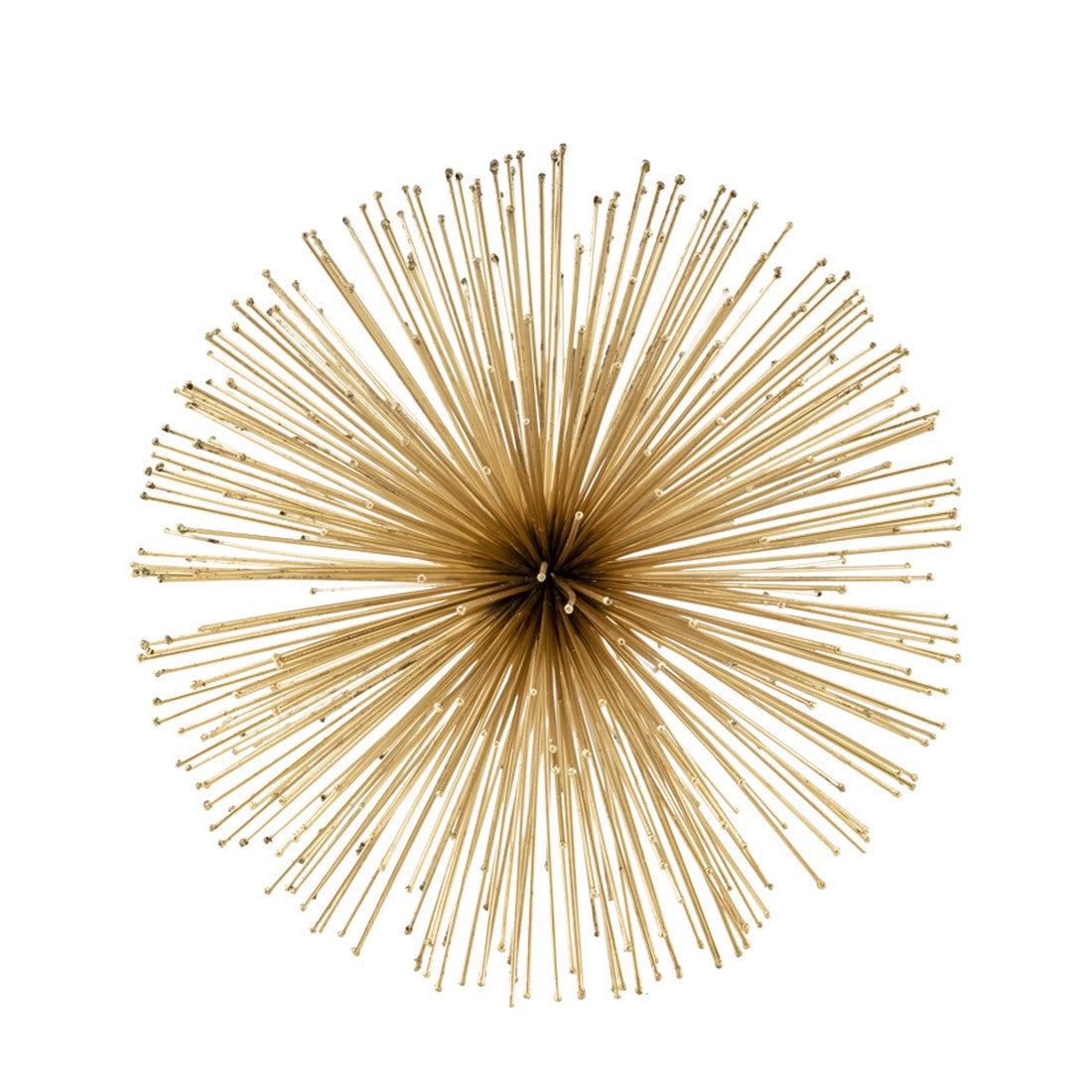 HomeRoots 6' X 6' X 6' Gold Iron Urchin Small Sphere