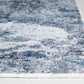 HomeRoots 6' x 9' Gray Blue Abstract Galaxy Area Rug