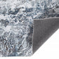 HomeRoots 6' x 9' Gray Blue Abstract Galaxy Area Rug