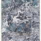 HomeRoots 6' x 9' Gray Blue Abstract Galaxy Area Rug