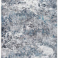 HomeRoots 6' x 9' Gray Blue Abstract Galaxy Area Rug