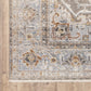 HomeRoots 6' x 9' Grey Blue Machine Woven Medallion Indoor Area Rug