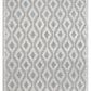 HomeRoots 6' x 9' Ivory Gray Diamond Trellis Modern Area Rug