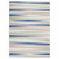HomeRoots 6' x 9' Ivory Halftone Stripe Area Rug