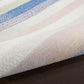 HomeRoots 6' x 9' Ivory Halftone Stripe Area Rug