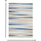 HomeRoots 6' x 9' Ivory Halftone Stripe Area Rug