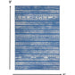 HomeRoots 6' x 9' Light Blue and Ivory Distressed Area Rug