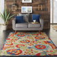 HomeRoots 6' x 9' Mediterra Indoor Outdoor Area Rug