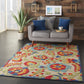HomeRoots 6' x 9' Mediterra Indoor Outdoor Area Rug