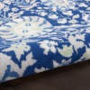 HomeRoots 6' x 9' Navy and Ivory Intricate Floral Area Rug