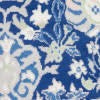 HomeRoots 6' x 9' Navy and Ivory Intricate Floral Area Rug