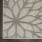 HomeRoots 6’ x 9’ Silver and Gray Indoor Outdoor Area Rug