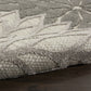 HomeRoots 6’ x 9’ Silver and Gray Indoor Outdoor Area Rug