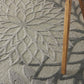 HomeRoots 6’ x 9’ Silver and Gray Indoor Outdoor Area Rug