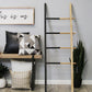 HomeRoots 60 Wood & Metal Decorative Ladder