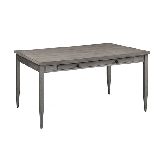 HomeRoots 60" x 36" x 30" Dining Table In Gray Oak And Antique Gray Finish