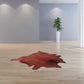 HomeRoots 60" x 84" Cowhide Area Rug in Brown Finish