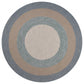 HomeRoots 60" x 90" Ivory Blue Polyester Rug