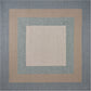 HomeRoots 60" x 90" Ivory Blue Polyester Rug