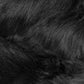 HomeRoots 60" x 96" Sheepskin Rug or Throw in Black Finish