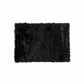 HomeRoots 60" x 96" Sheepskin Rug or Throw in Black Finish