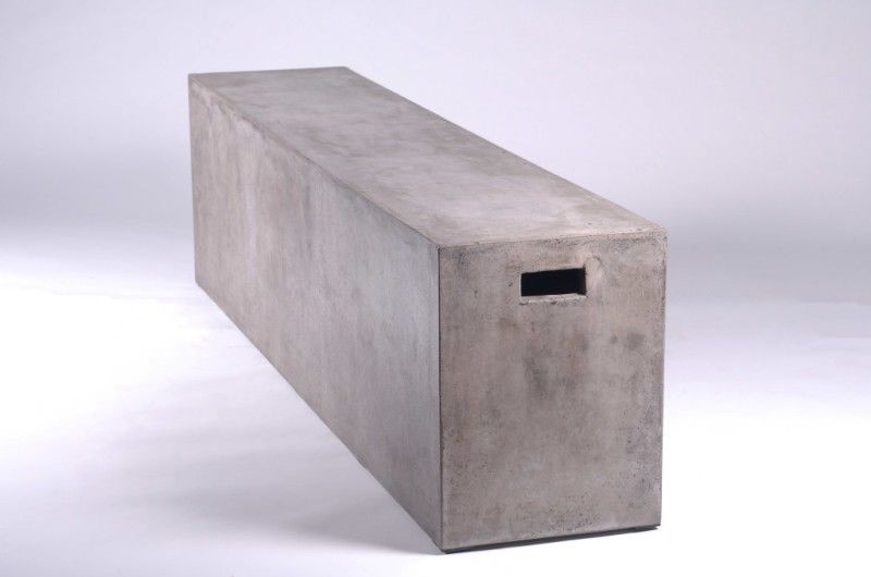 HomeRoots Concrete Park Bench