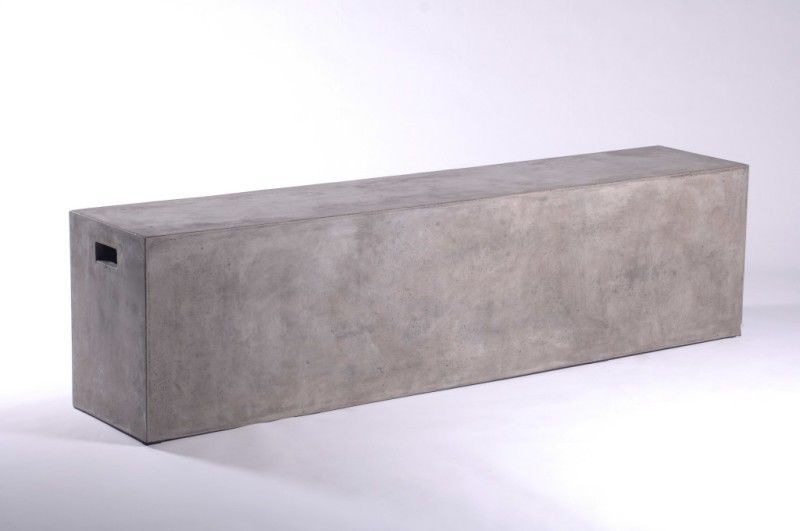 HomeRoots Concrete Park Bench - Thumbnail 3