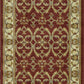 HomeRoots 63" x 91" Red or Ivory Polypropylene Rug