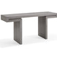 HomeRoots 63" x 15" x 35" Oak Veneer Console in Grey Finish