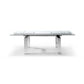 HomeRoots 63" x 35" x 30" Extendable Dining Table