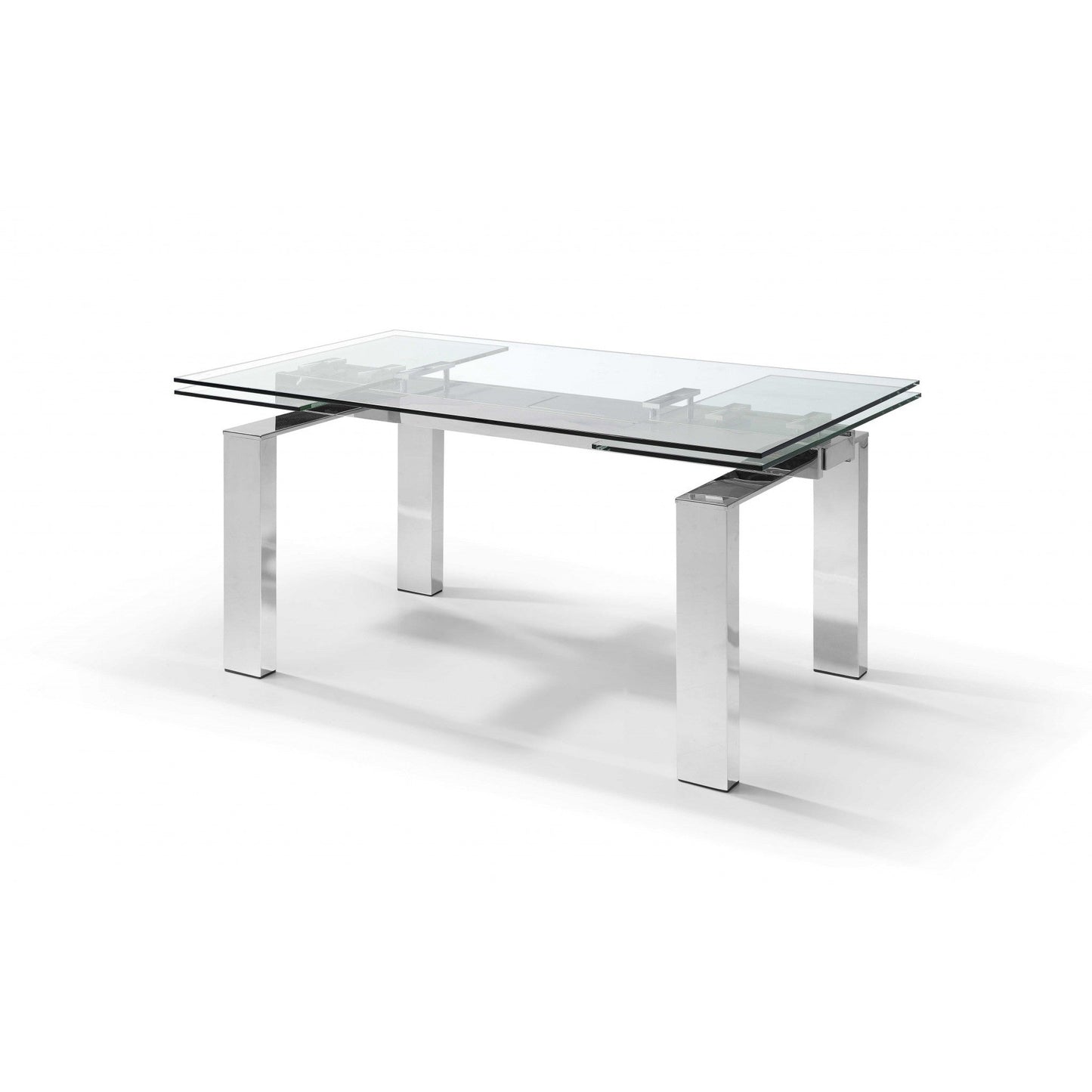 HomeRoots 63" x 35" x 30" Extendable Dining Table