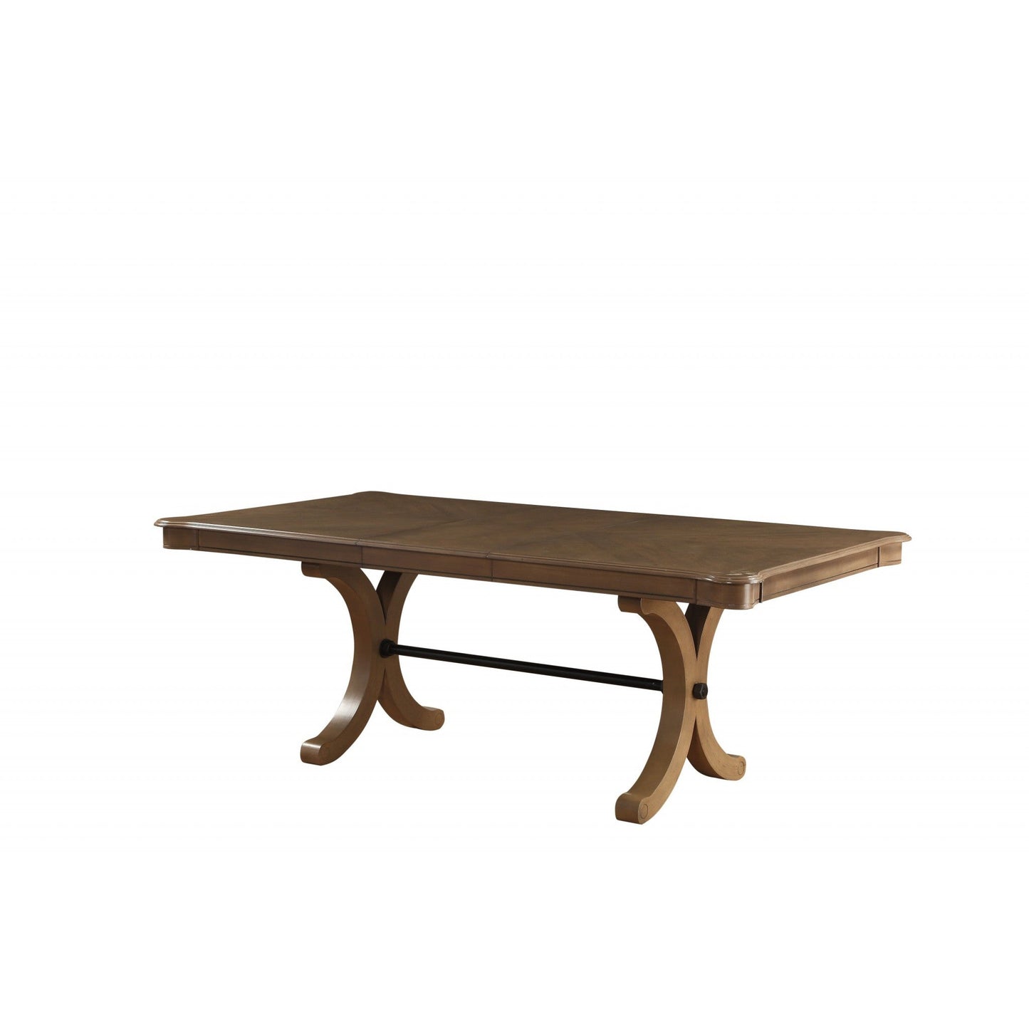 HomeRoots 64-88" x 44" x 30" Dining Table In Gray Oak Finish